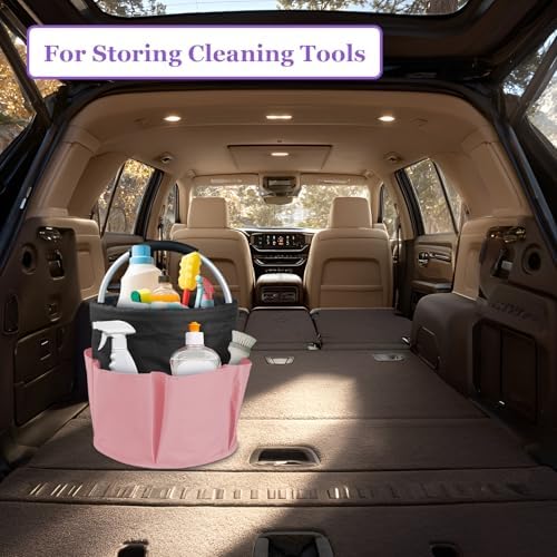 2Pcs 17L Shower Caddy with 6 Pockets, Portable Cleaning Caddy in 600D Oxford ...