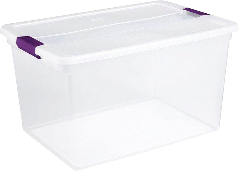 Sterilite ClearView Latch Boxes Set, 66 Quart 6-Pack and 6 Quart 12-Pack