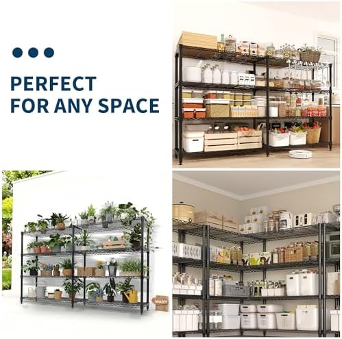 Takywep 60" w Wire Shelving 1060LBS Heavy Duty Metal Rack