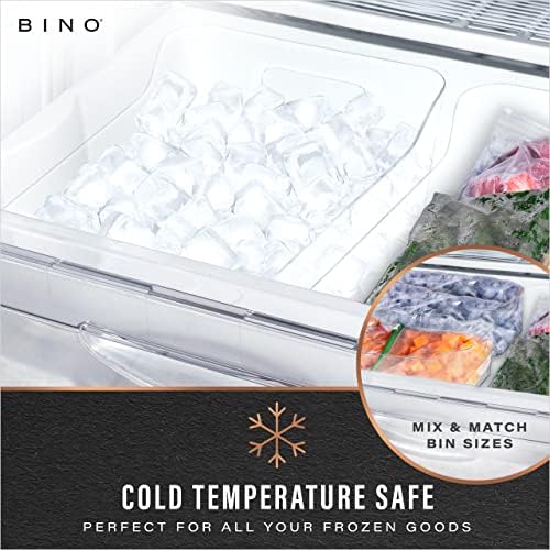 BINO | Plastic Storage Bins, X-Large - 2 Pack, Clear | THE SOHO COLLECTION | ...