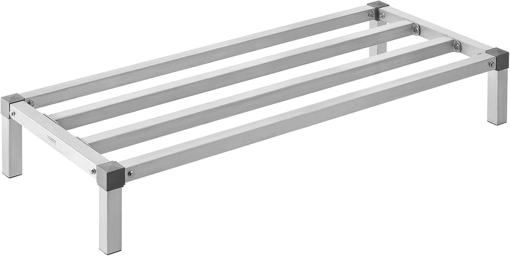 VEVOR Aluminum Dunnage Rack, 48” x 20” Commercial Food Floor Rack, 8” Off The...