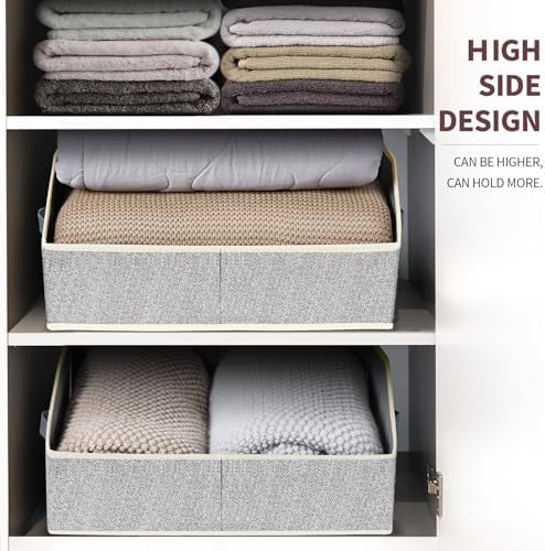 Homsorout Closet Organizers Bins 6 Packs - Large Closet Shelf Organizer with ...