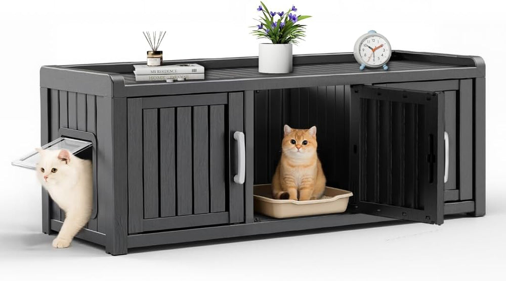 ROJIK Shoe Cabinet Waterproof UV-Resistant, Storage Bench Indoor Outdoor for ...