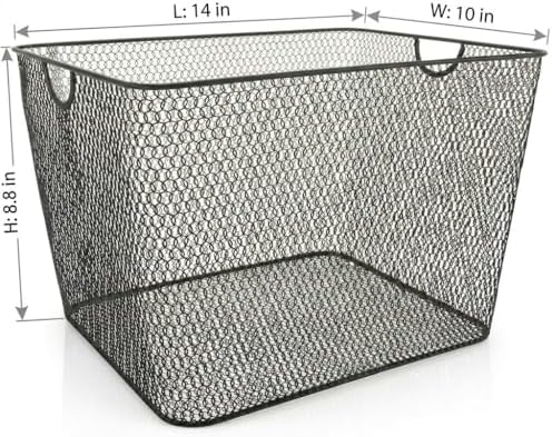 YBM Home Kitchen Pantry Organizer Wire Baskets for Shelves, Cabinets, Pantry,...