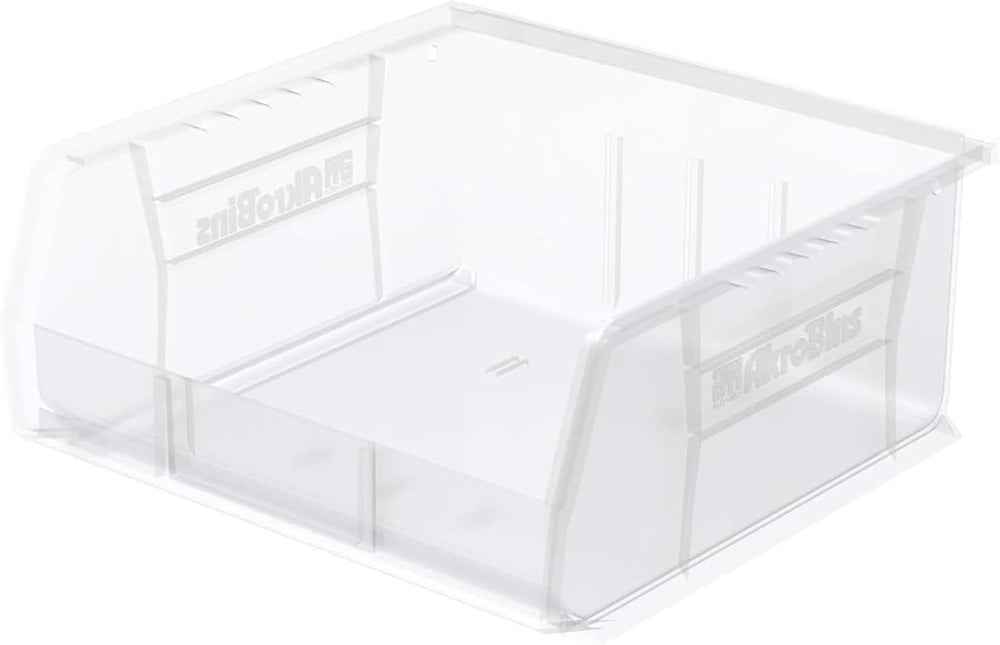 Akro-Mils 30235 AkroBins Plastic Storage Bins, 11"x11"x5", Cle...