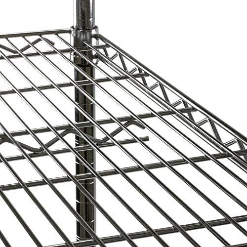 Shelving Inc. 12" d x 60" w x 72" h Chrome Wire Shelving w/ 4 ...