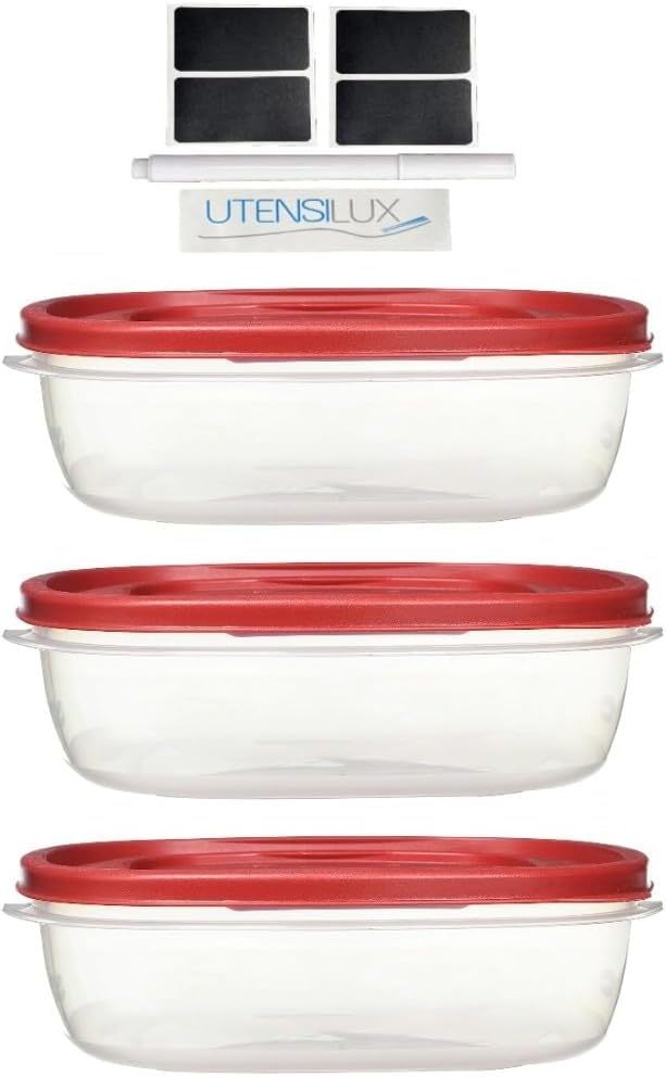 Rubber maid Food Storage Containers Nine Cup Food Storage Containers 7 Peice ...