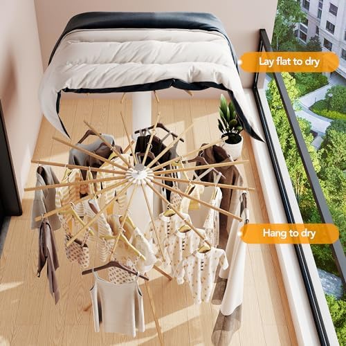 LIENAHU Clothes Drying Rack Tripod,Drying Rack Clothing,Laundry Drying Rack,F...