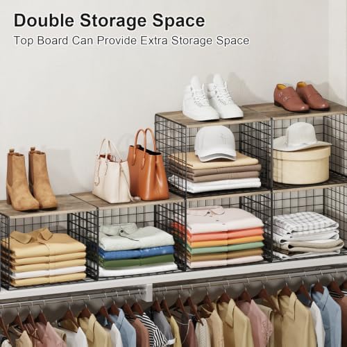 Widened and Heightened Large Capacity Closet Organizers And Storage Shelf