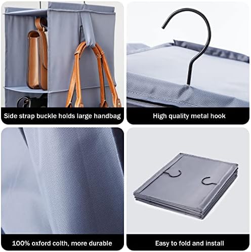 Bag Rack for Closet Storage Hanging Purse Organizer for Closet