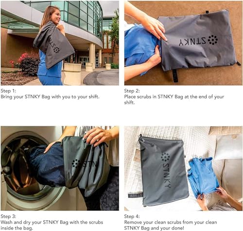 STNKY Bag Pro - Laundry Bags With Zips, Handles and Internal Mesh Bag for Tra...