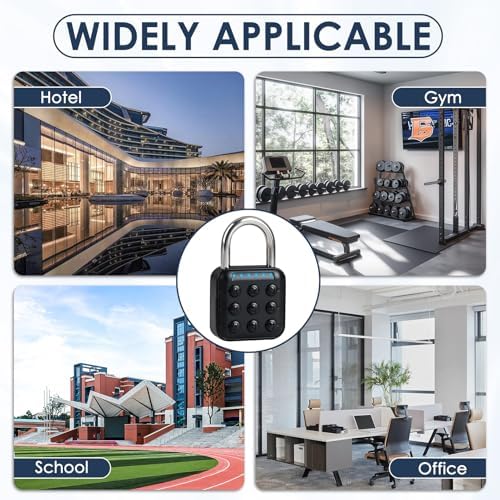 2Pcs Combination Lock for Locker 6 Digit Password Digital Padlock