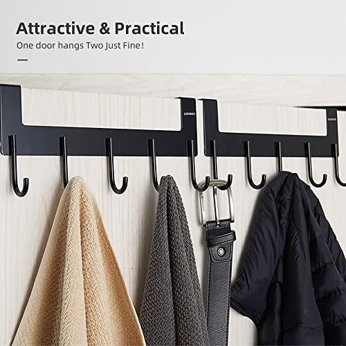 Over The Door Hooks Coat Rack,Over The Door Towel Hanger Drying Rack,Heavy Du...
