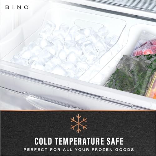 BINO | Plastic Organizer Bins, Large - 4 Pack | THE SOHO COLLECTION | Multi-U...