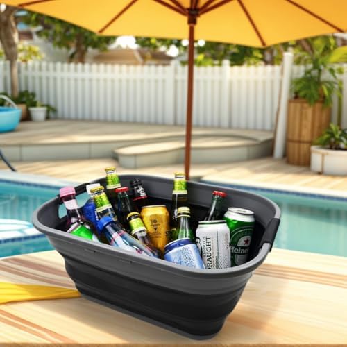 SAMMART 17.5L (4.6 Gallon) Collapsible/Foldable/Pop Up/Portable Washing Tub/S...