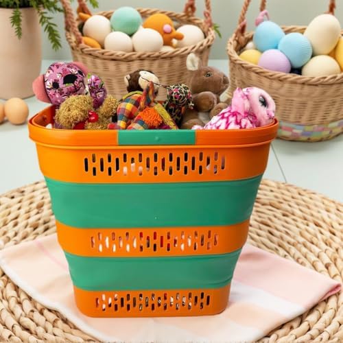 SAMMART 38L(10 Gal) Collapsible Laundry Basket - Foldable Pop-Up Storage Cont...