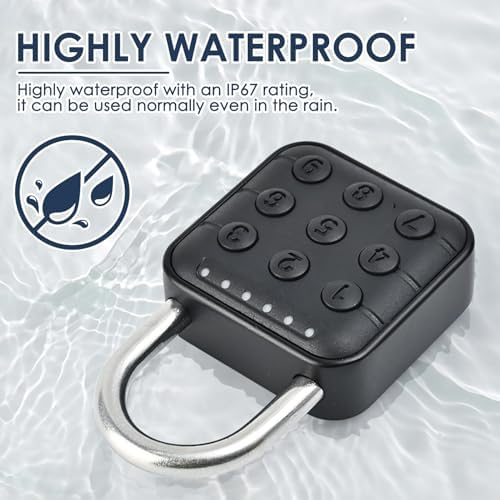 2Pcs Combination Lock for Locker 6 Digit Password Digital Padlock