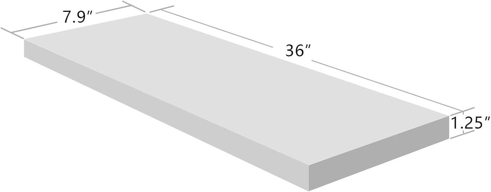 WELLAND Simons Floating Wall Shelf Ledge Shelves(36-inch, White)