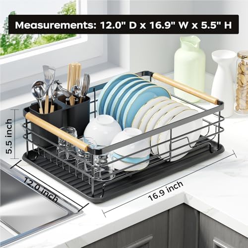 Small Dish Drying Rack, Black