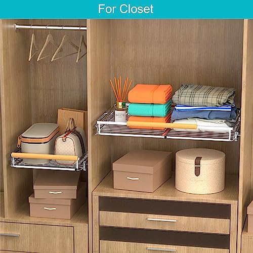 iPEGTOP Pull Out Cabinet Drawer Shelf Organizer, Extendable Sliding Slide Out...