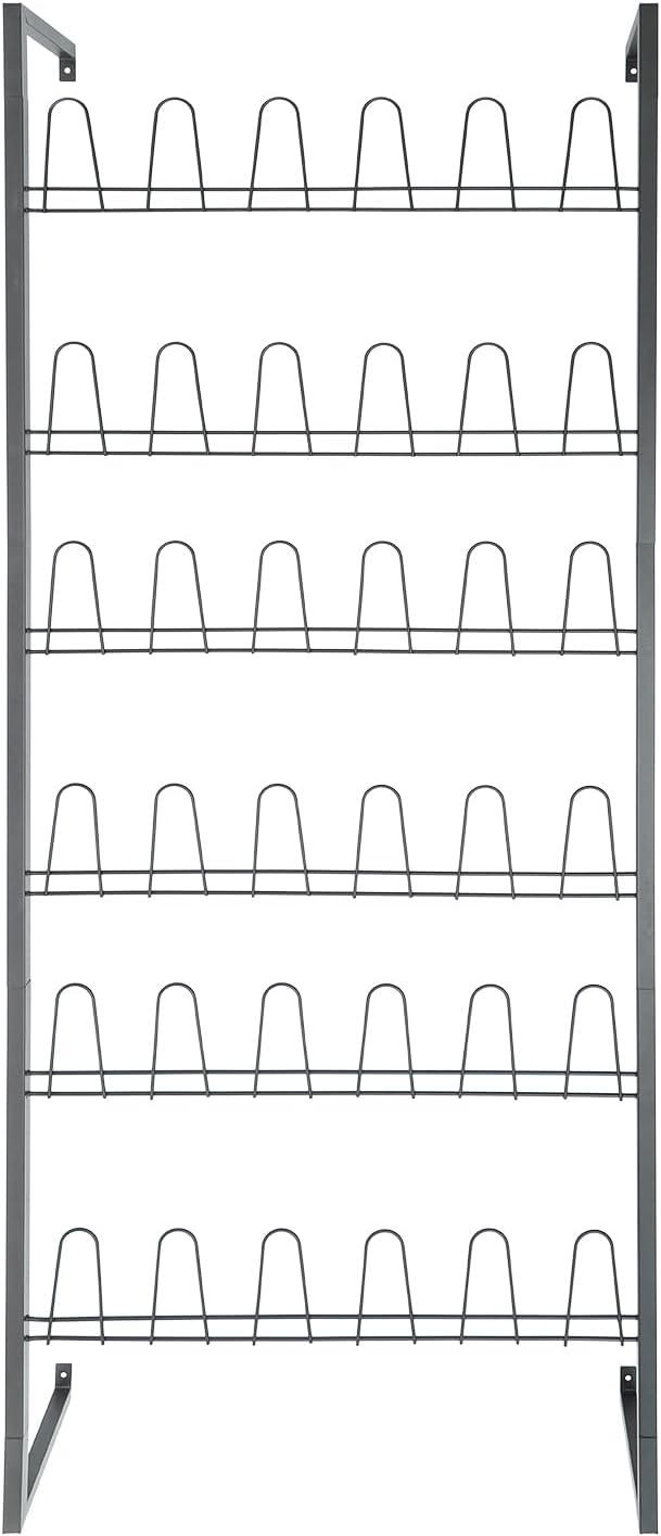 6 Tiers Metal Hanging Shoe Rack for 18 Pairs, Space-Saving Shoe Storage Shelf...