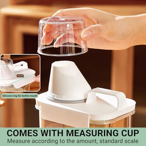 Cereal Storage Containers Sets,BPA Free with Pouring Spout Handle Airtight Fo...