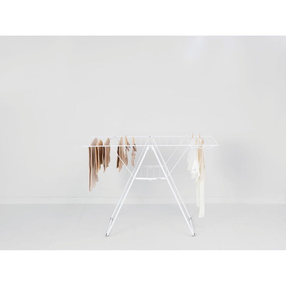 Brabantia HangOn Clothes Drying Rack | 67ft (20m) | White | Large Indoor Clot...
