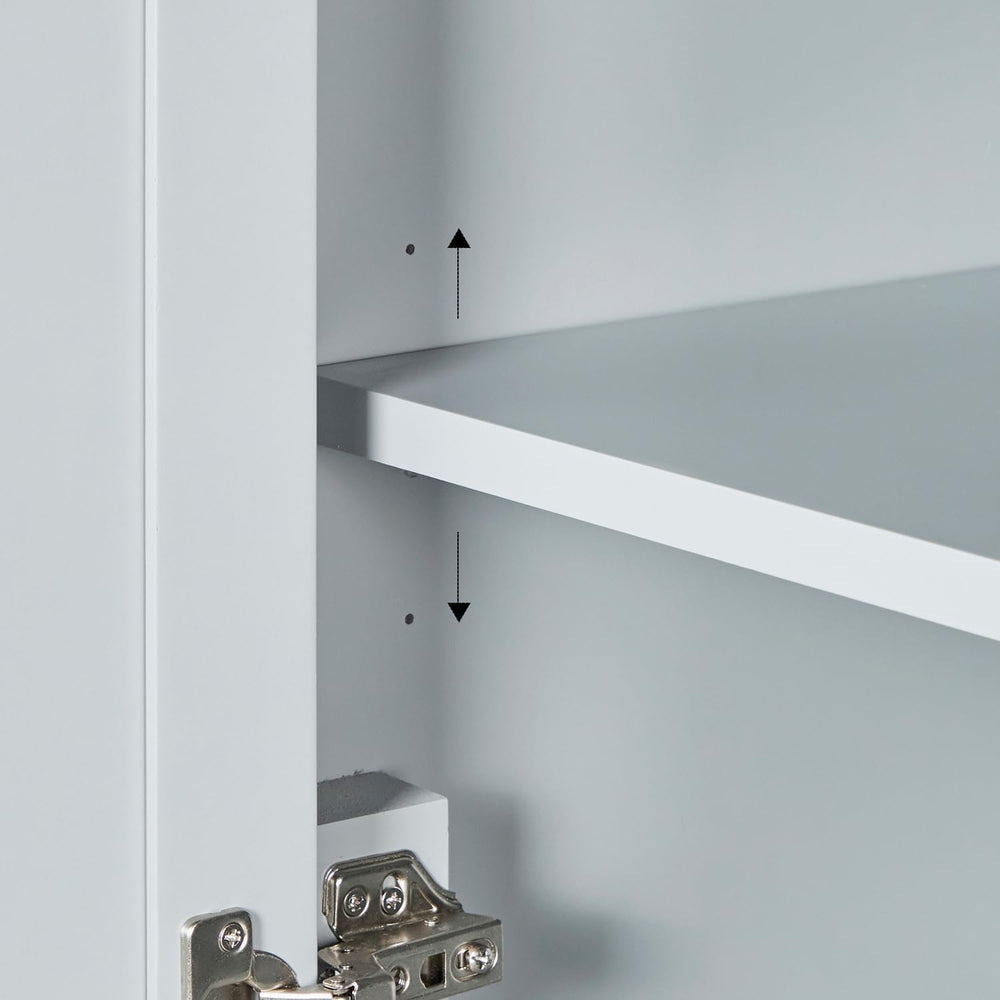 ARIEL Cambridge Bathroom Storage Cabinet - Solid Hevea Wood and Fully Assembl...