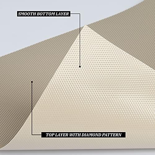 Kitchen Shelf Liner Drawer Liners, Non-Adhesive Refrigerator Liners Waterproo...