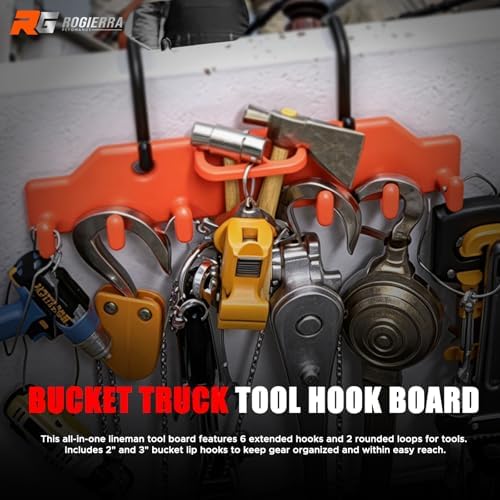 Rogierra Lineman Tool Board Bucket Truck Hook Organizer Bucket Truck Accessor...