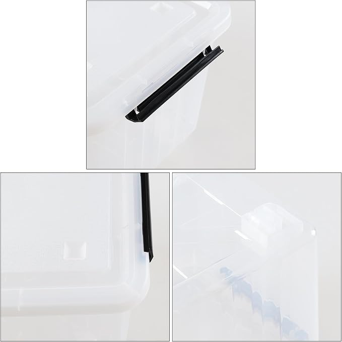 30 Quart Plastic Clear Storage Bin
