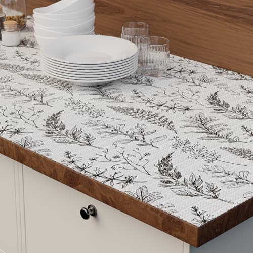 Quttisay Shelf Liner Non Adhesive Kitchen Drawer Liner 17.3in x 16.4ft