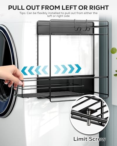 Nieifi Magnetic Shelves for Washing Machine, Magnetic Laundry Organizer