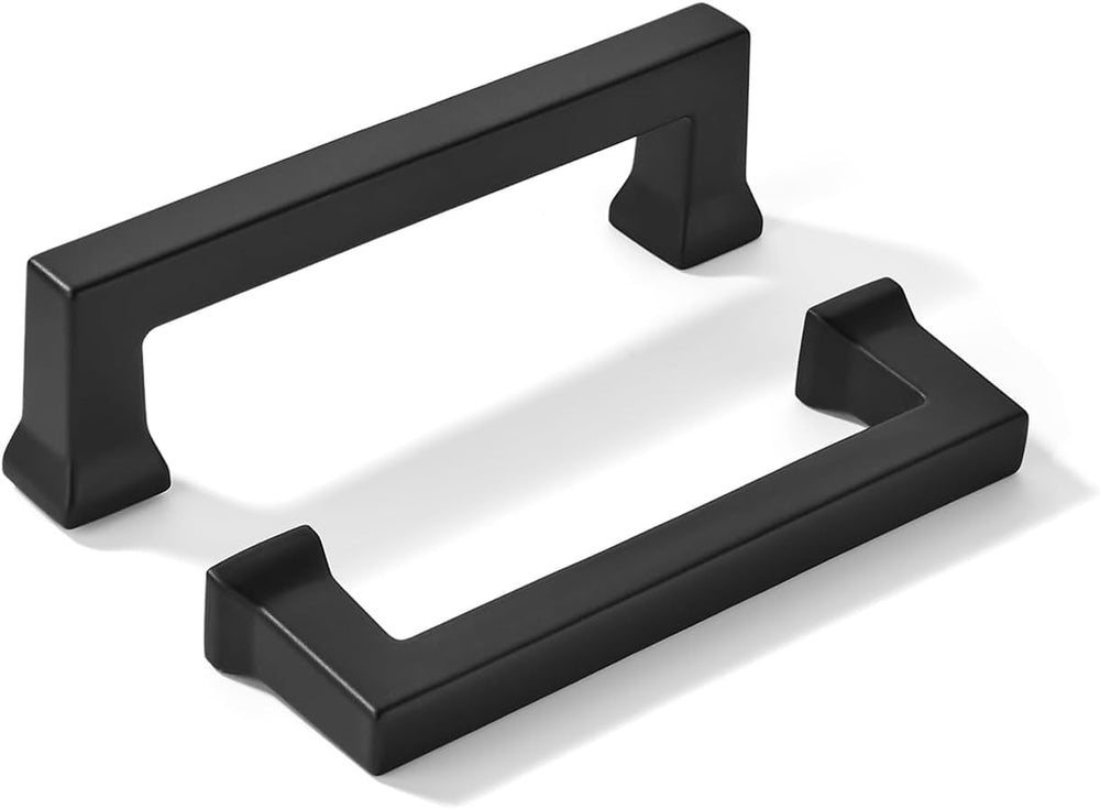 khtumeware 10 Pack 3-1/4inch(82mm) Hole Center Black Cabinet Pulls Heavy-Duty...
