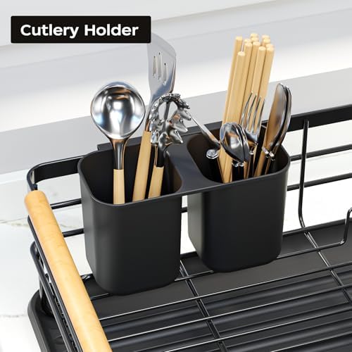Small Dish Drying Rack, Black