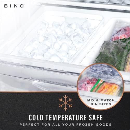 BINO Plastic Storage Containers, Small - 4 Pack THE LUCID COLLECTION, Multi-U...
