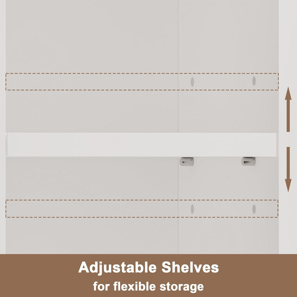 ChooChoo Narrow Bathroom Storage Cabinet with Adjustable Shelves and Drawer