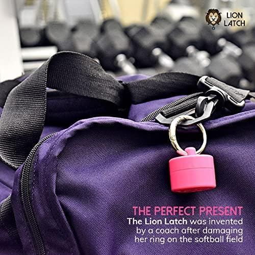 Lion Latch Travel Jewelry Box Case, Ring Holder, Small Jewelry Organizer, Por...