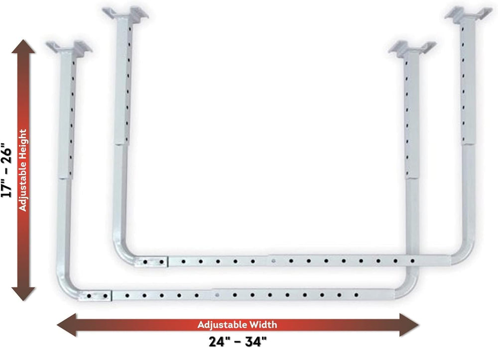 HyLoft 33 in. x 34 in. Adjustable Garage Ceiling Mount Storage Rack Kit, Gara...