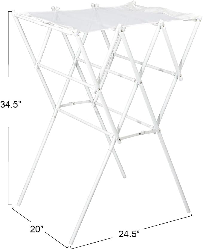 Household Essentials Clothes Drying Rack, Expandable and Collapsible Laundry