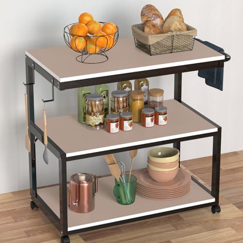 Shelf Liners for Kitchen Cabinets, Drawer, Fridge Liner Beige 11.8"× 393...