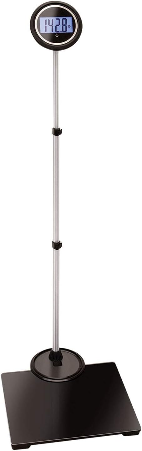 Jobar International Digital Body Weight Bathroom Scale with Extendable Displa...