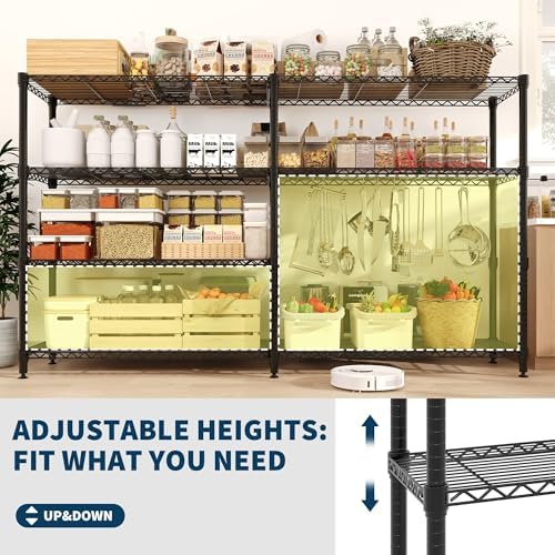 Takywep 60" w Wire Shelving 1060LBS Heavy Duty Metal Rack