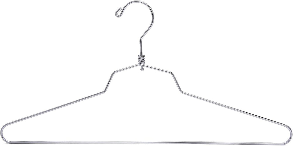 16" Quality Metal Hangers, 30-Pack, Swivel Hook, Stainless Steel Heavy D...