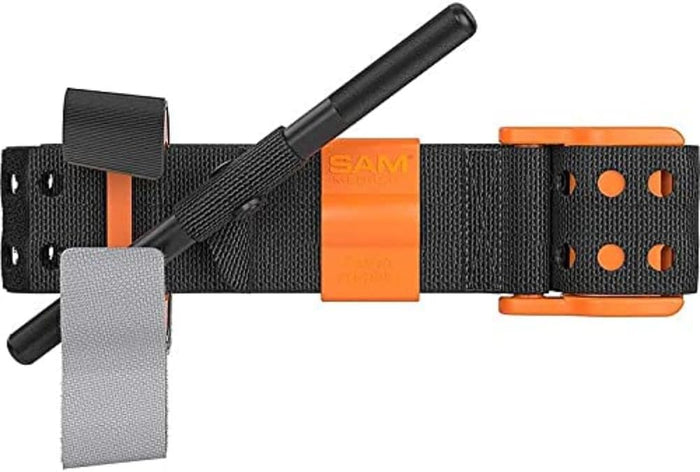 SAM Medical SAM XT Extremity Tourniquet with Metal Windlass, Hi-Viz Orange, One-Handed Emergency Bleeding Control, Tactical First Aid Tourniquet, 1 Pack