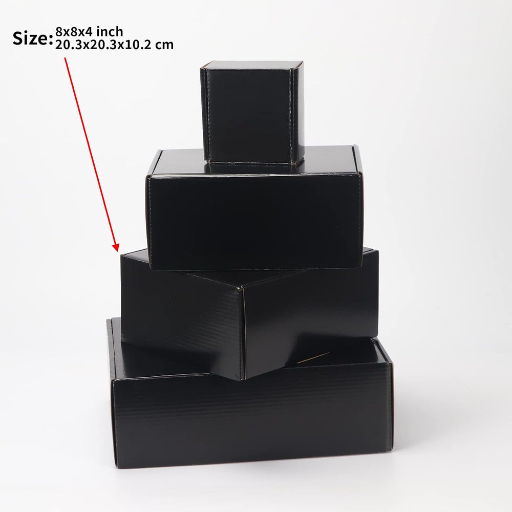 EXYGLO Shipping Cardboard Boxes for Small Business, Packing and Mailing, 8x8x...