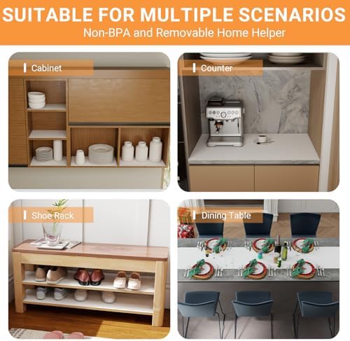 FLPMIX Shelf Liner for Kitchen Cabinets White: 16" W x 300" L Non-A...