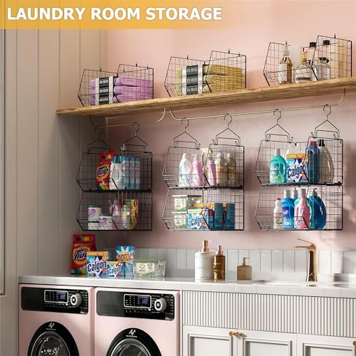 X-cosrack 3-Tier Hanging Closet Organizer, Laundry Room Organization | Space ...