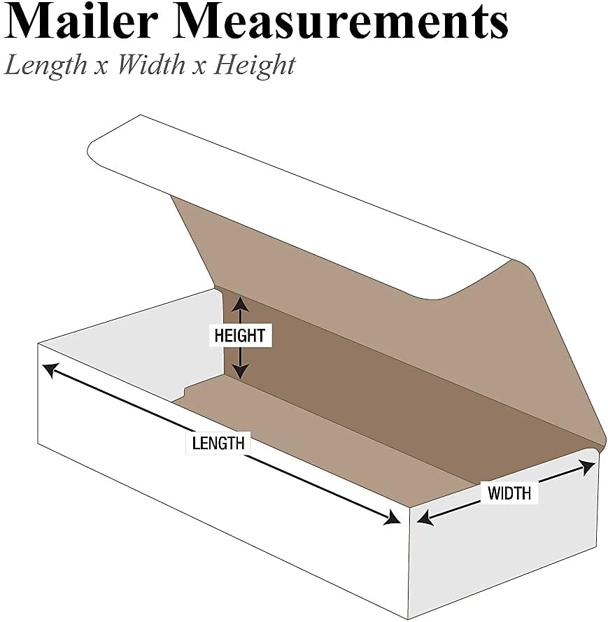 Box USA BM1464 Corrugated Mailers, 14" x 6" x 4", White (Pack ...