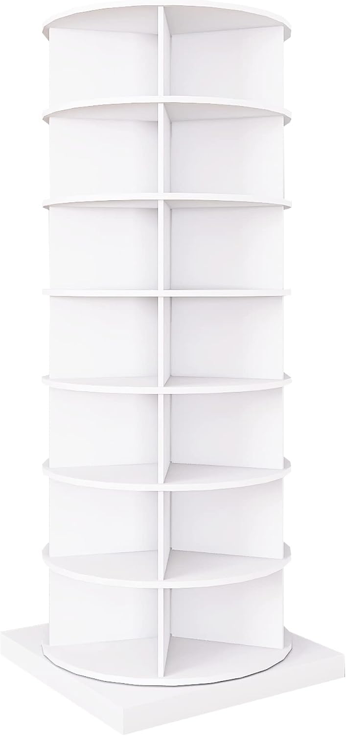 HomVent Rotating Shoe Rack, 7-Tier Spinning Shoe Rack Tower